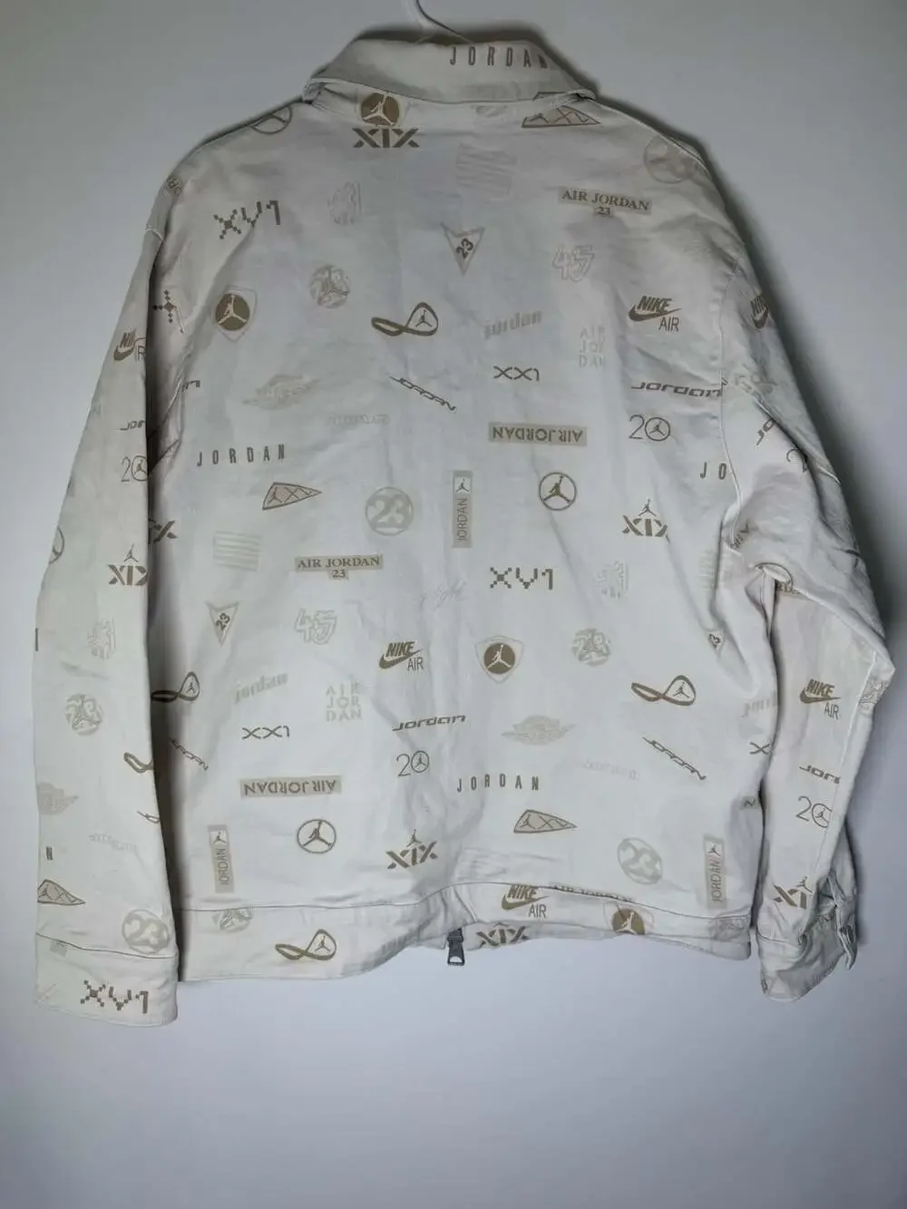 Jordan Flight Men's Heritage All Over Print Desert Tan Jacket